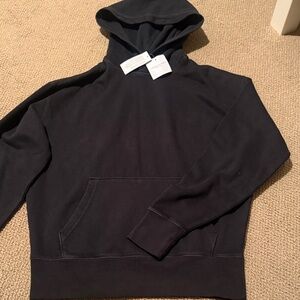 NWT American eagle baggy Black Hoodie size xs relaxed fit